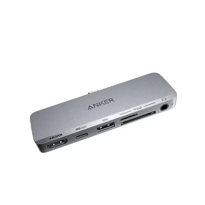طراحی هاب 6 پورت انکر مدل Anker 541 USB-C Hub-A8363